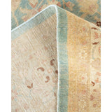 Overton Hand Knotted Wool Vintage Inspired Modern Contemporary Eclectic Light Blue Area Rug - 10' 6" X 8' 0"