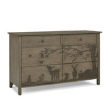 ED Ellen DeGeneres Forest Animals 4-in-1 Convertible Crib, Natural Grey