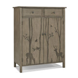 ED Ellen DeGeneres Forest Animals 4-in-1 Convertible Crib, Natural Grey