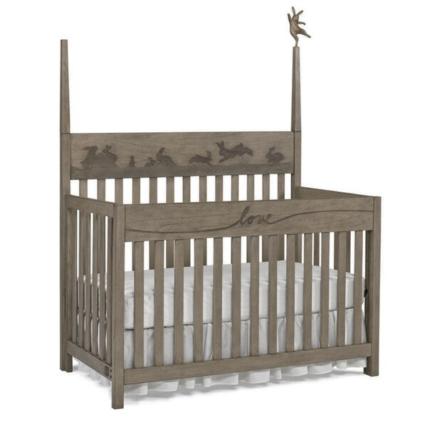 ED Ellen DeGeneres Forest Animals 4-in-1 Convertible Crib, Natural Grey