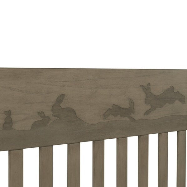 ED Ellen DeGeneres Forest Animals 4-in-1 Convertible Crib, Natural Grey