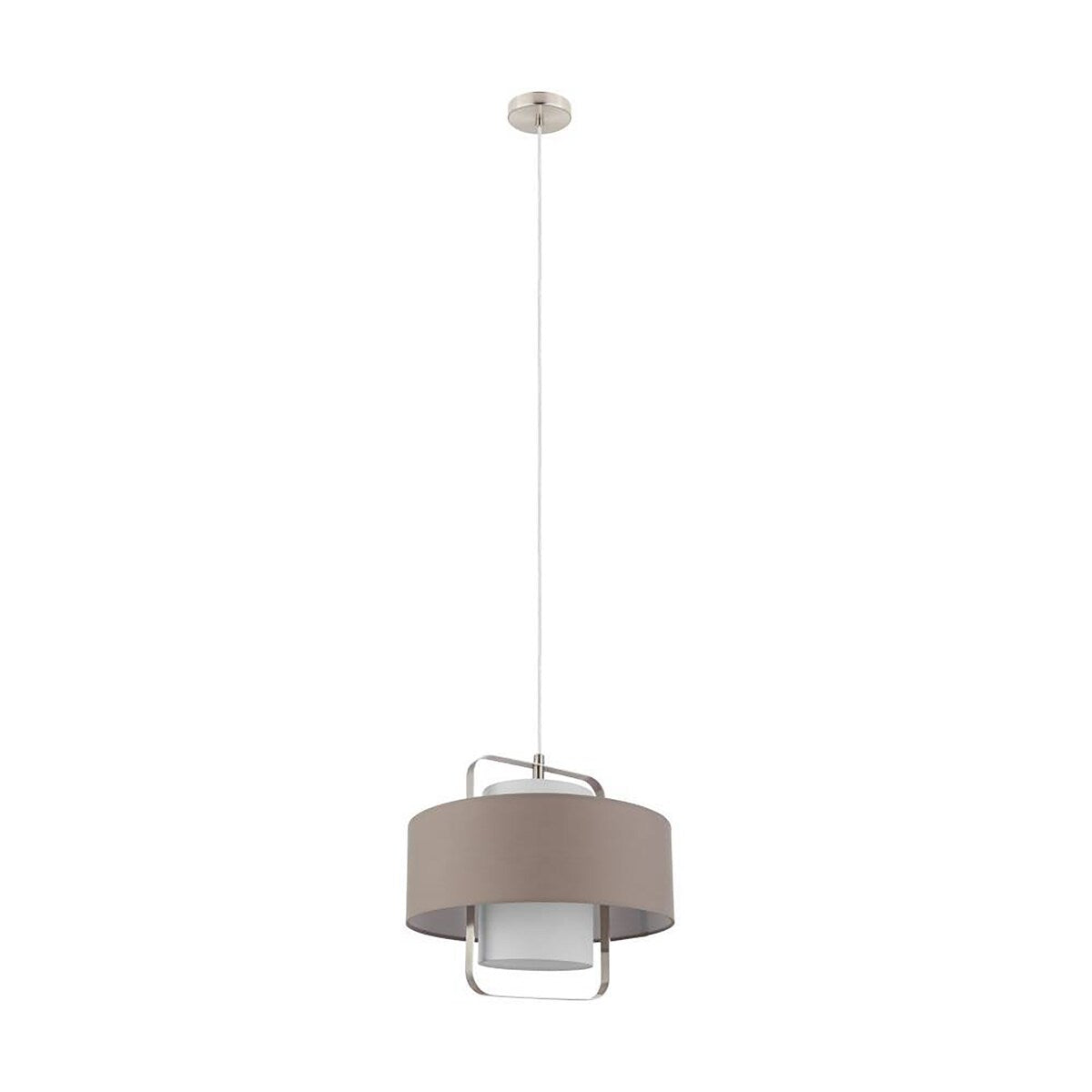 EGLO Fontao - 1-Light Pendant - Matte Nickel Finish