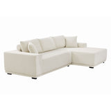 ELIASER Modular Sectional Couches for Living Room Sofa Modern Sectional Couch Sofa Upholstered Corduroy 109"L*68"W*20"H,Beige