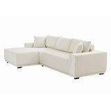 ELIASER Modular Sectional Couches for Living Room Sofa Modern Sectional Couch Sofa Upholstered Corduroy 109"L*68"W*20"H,Beige