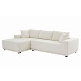 ELIASER Modular Sectional Couches for Living Room Sofa Modern Sectional Couch Sofa Upholstered Corduroy 109"L*68"W*20"H,Beige