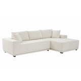 ELIASER Modular Sectional Couches for Living Room Sofa Modern Sectional Couch Sofa Upholstered Corduroy 109"L*68"W*20"H,Beige