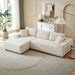 ELIASER Modular Sectional Couches for Living Room Sofa Modern Sectional Couch Sofa Upholstered Corduroy 109"L*68"W*20"H,Beige