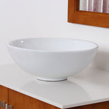 Elite Round High Temperature Grade A Ceramic Bathroom Sink and Faucet, Sink Model 4157