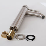 ELITE Bathroom Koi Fish Style Tempered Glass Vessel Sink & Chrome Single Lever Faucet Combo