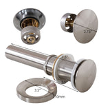 ELITE Bathroom Koi Fish Style Tempered Glass Vessel Sink & Chrome Single Lever Faucet Combo