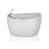 59" W x 31.5" D x 30.71" H in. Freestanding Air Jets Bathtub - DEEP SOAKING TUB - Integrated Seat - Faucet and Showerhead