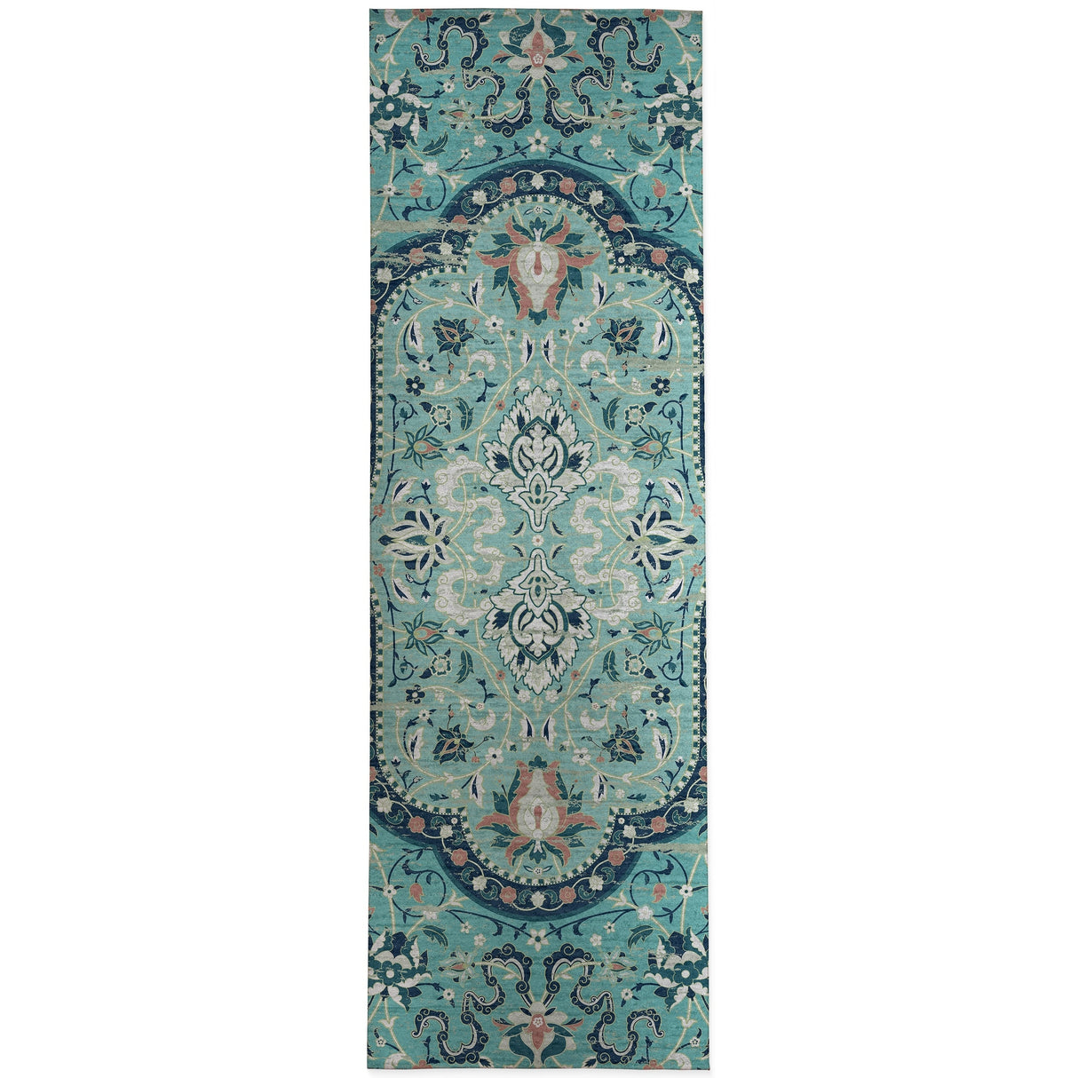 EMPIRE TEAL TEXTURE Kitchen Mat By Marina Gutierrez