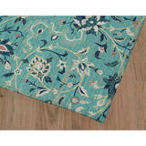 EMPIRE TEAL TEXTURE Kitchen Mat By Marina Gutierrez