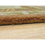 Hand-tufted Wool Green Traditional Floral Morgan Rug - 5' x 8'