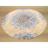 Hand-tufted Wool Blue Transitional Oriental Modern Naiin Rug