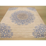 Hand-tufted Wool Blue Transitional Oriental Modern Naiin Rug