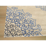 Hand-tufted Wool Blue Transitional Oriental Modern Naiin Rug