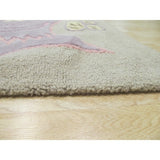 Hand-tufted Wool Gray Transitional Animal Kid's Fish & Turtle Rug - 3' x 5'