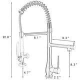 EPOWP Single Handle Kitchen Faucet Kitchen Sink Faucet With 2 Spout