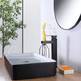 EPOWP Waterfall Vessel Sink Bathroom Faucet with Cover Plate 6 inch