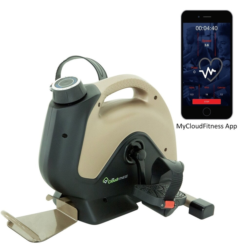 EXERPEUTIC 900 ExerWork Bluetooth Under Desk Exercise Bike