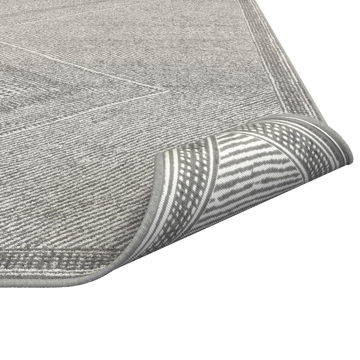 Benzara Gray Viscose Area Rug 8"x10" - 9'3" x 12'3"