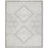 Benzara Gray Viscose Area Rug 8"x10" - 9'3" x 12'3"