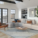 Benzara Gray Viscose Area Rug 8"x10" - 9'3" x 12'3"