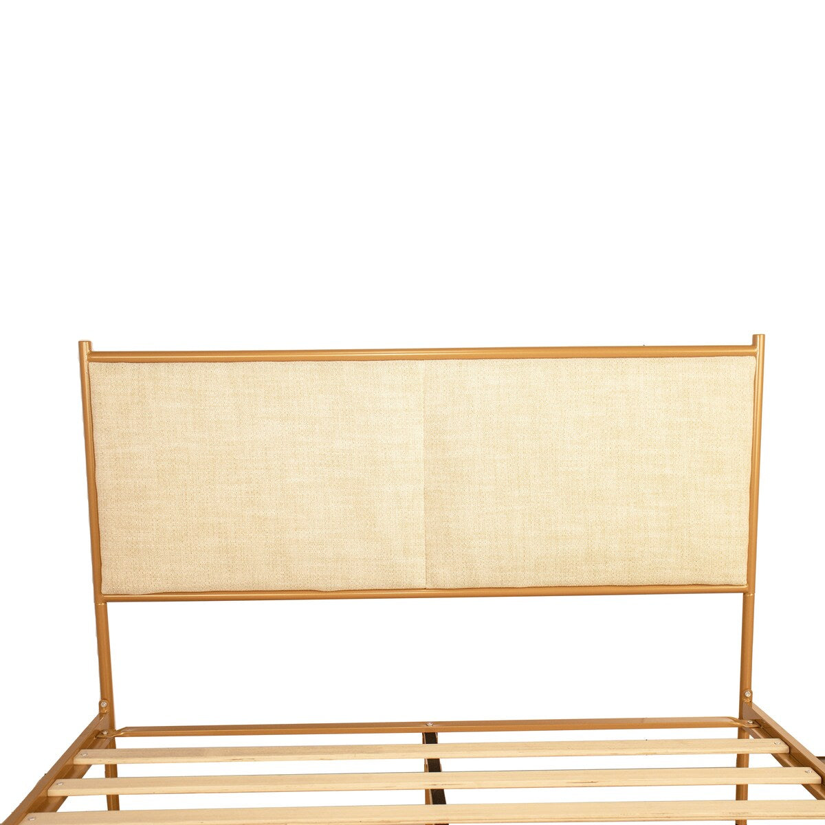 Full Size Platform Bed with Upholstered Headboard and Four Storage Drawers