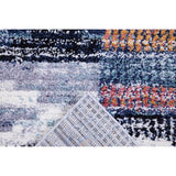 Larkin Black and White Polyester Area Rug 8"x10" - 9'3" x 12'3"