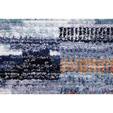 Larkin Black and White Polyester Area Rug 8"x10" - 9'3" x 12'3"