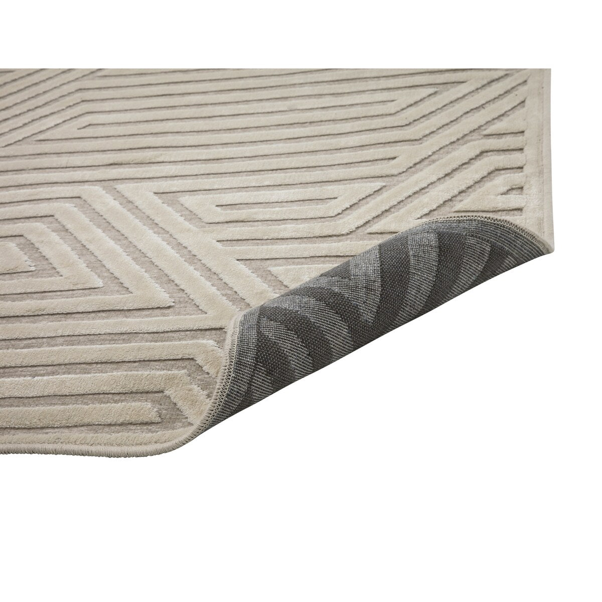 Orbit Ivory Area Rug 8"x10" - 9'3" x 12'3"