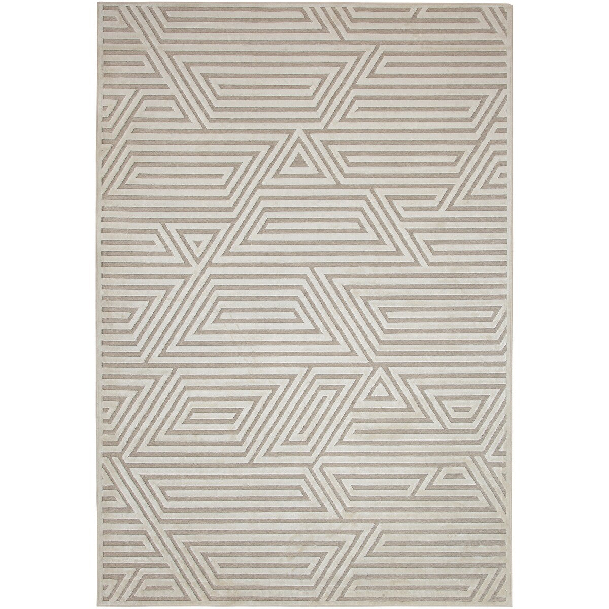 Orbit Ivory Area Rug 8"x10" - 9'3" x 12'3"