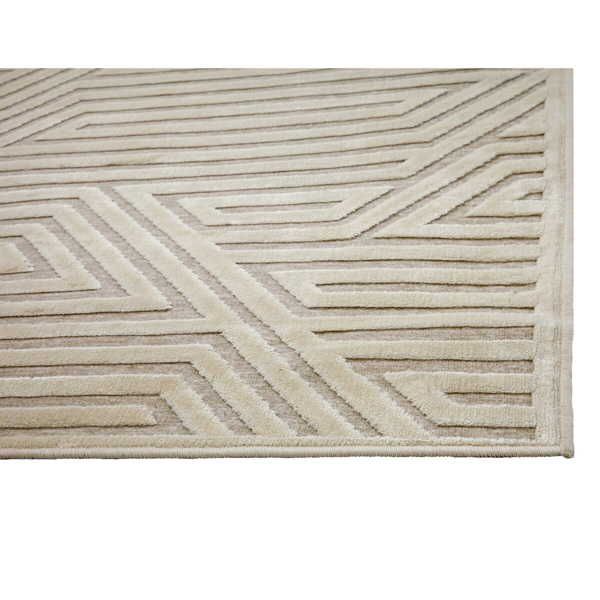 Orbit Ivory Area Rug 8"x10" - 9'3" x 12'3"