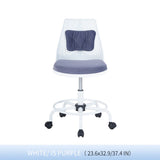 Set of 1 Teen Desk Chair with Metal Foot Ring for Home Office Living Room