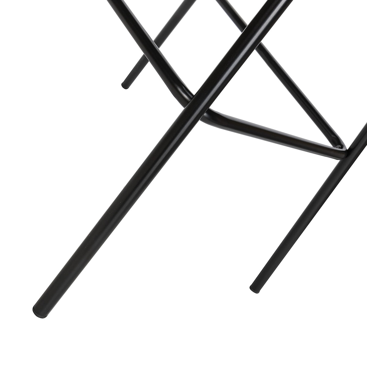 Set of 2 Lucifer Counter & Bar Stool with Tufted Back and Metal Base