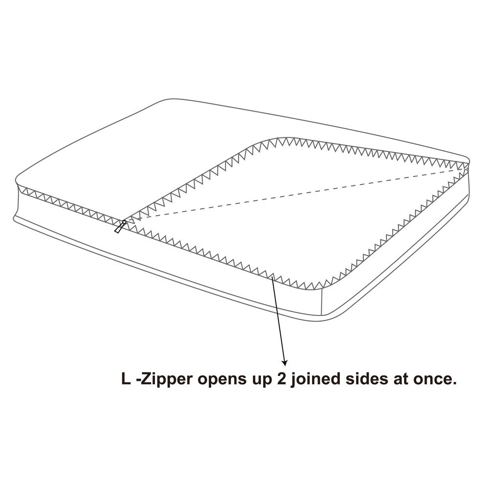 Water Repellent Reversible Memory Foam Topper Pet Bed