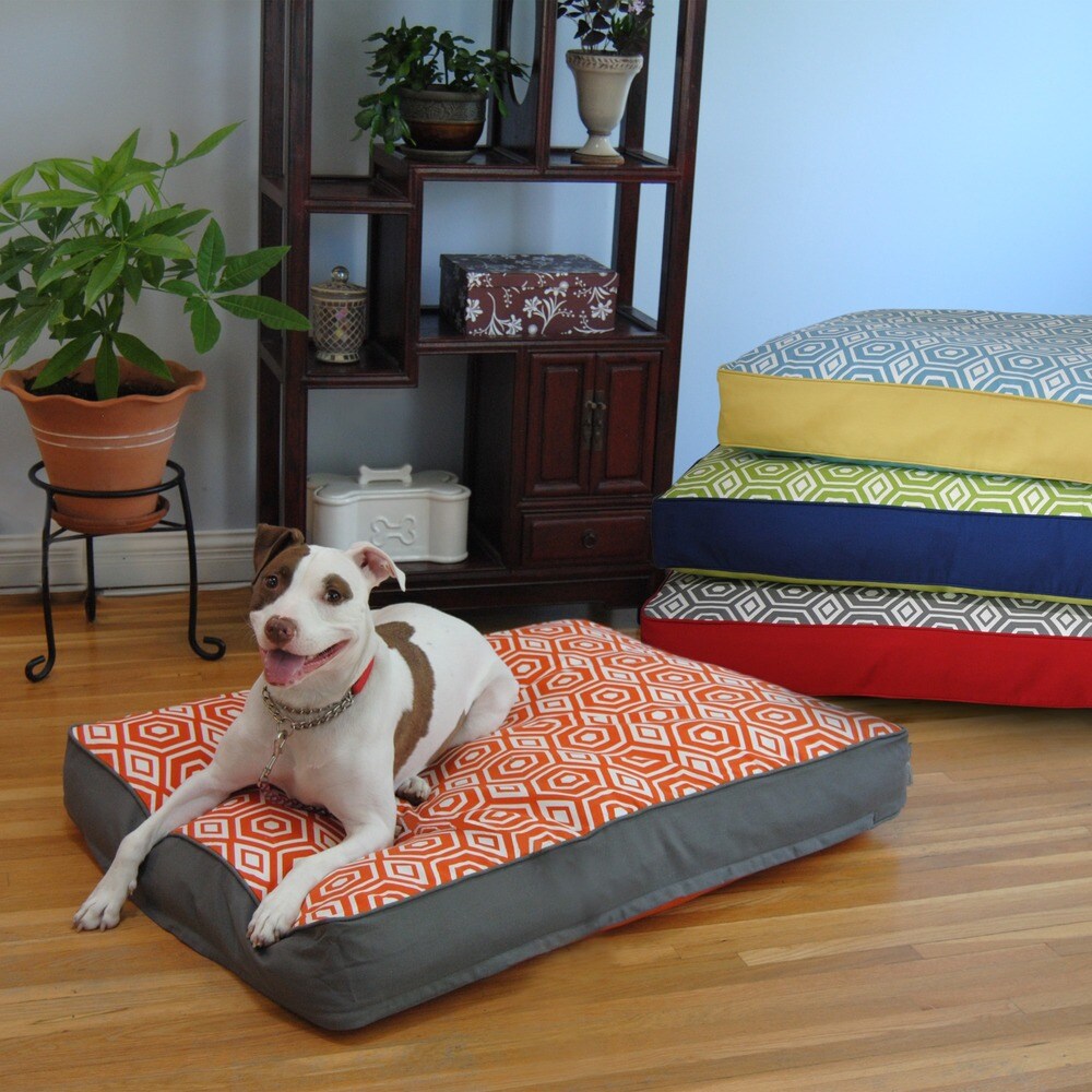 Water Repellent Reversible Memory Foam Topper Pet Bed