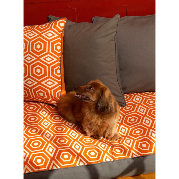 Water Repellent Reversible Memory Foam Topper Pet Bed