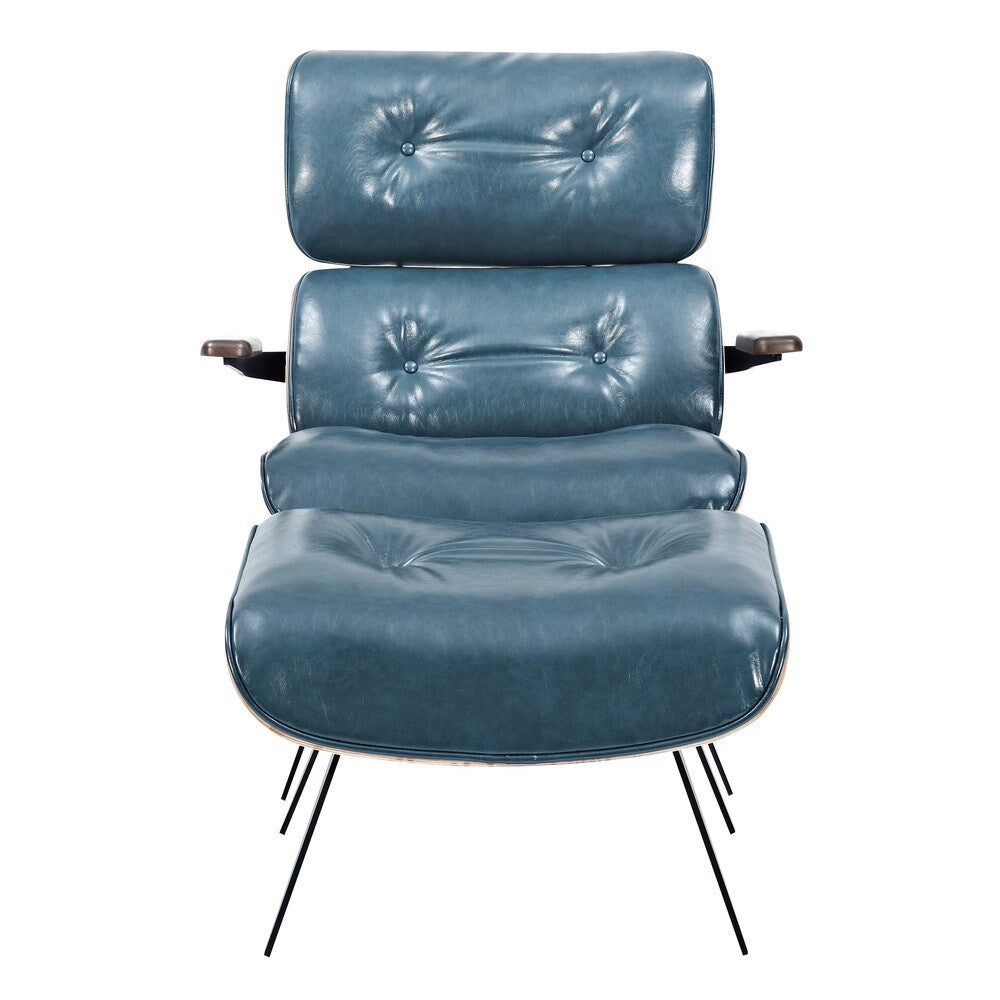 Eama Mid Century Modern Chair and Ottoman