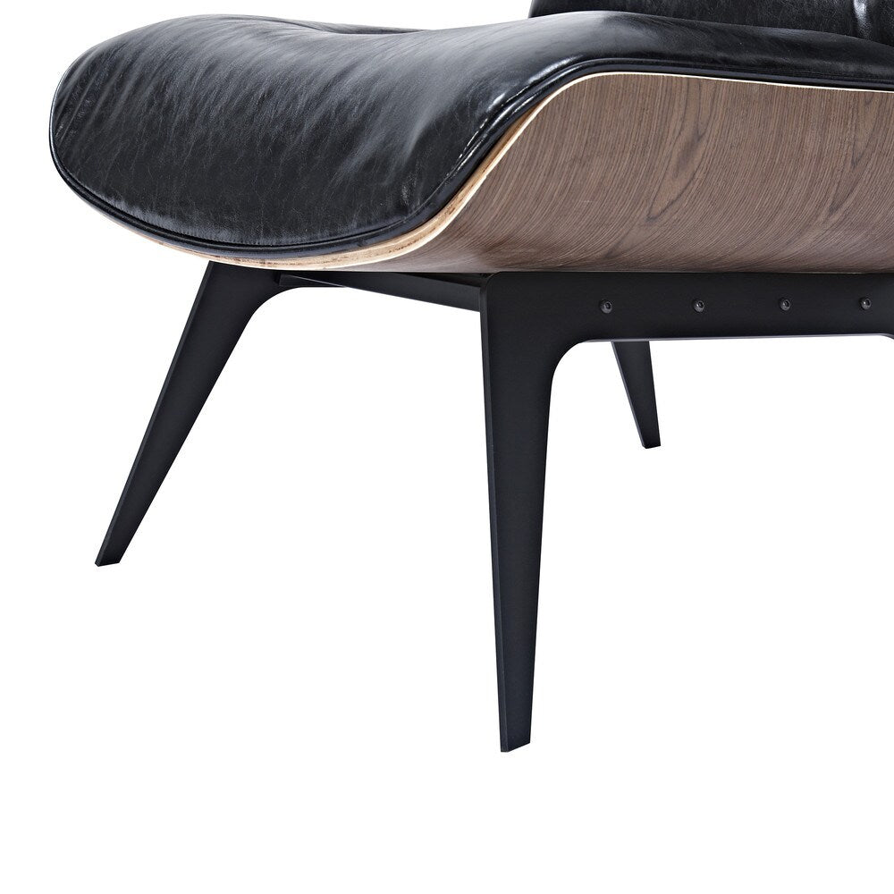 Eama Mid Century Modern Chair and Ottoman