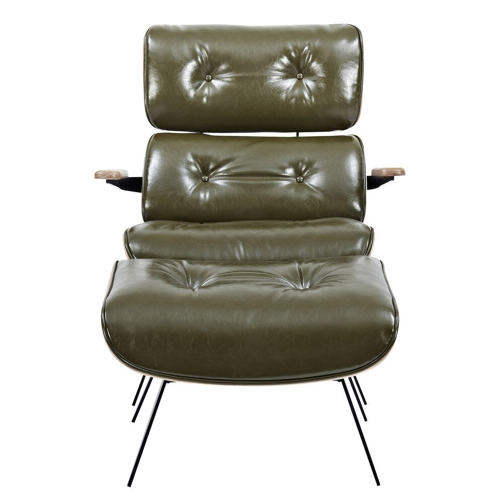 Eama Mid Century Modern Chair and Ottoman