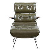 Eama Mid Century Modern Chair and Ottoman