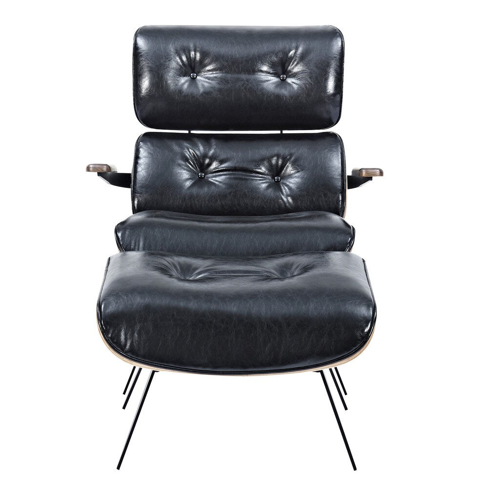 Eama Mid Century Modern Chair and Ottoman