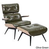 Eama Mid Century Modern Chair and Ottoman