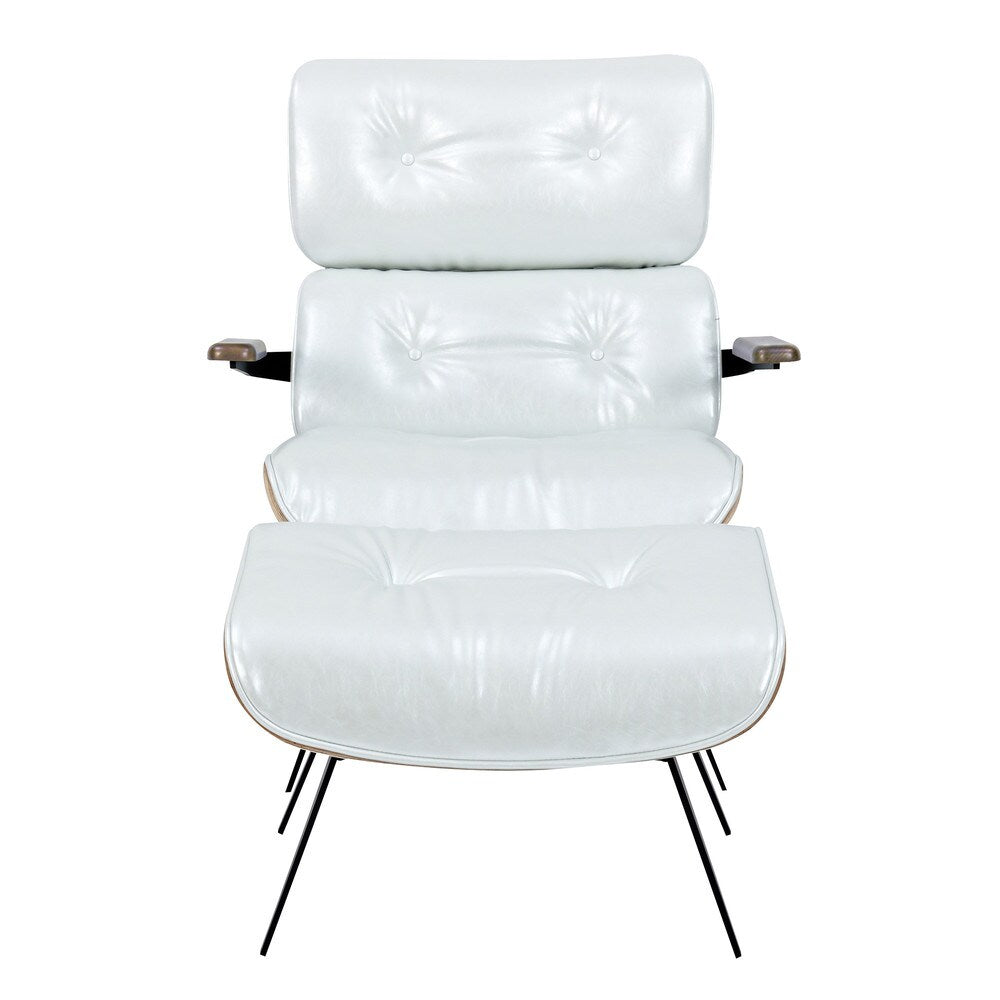 Eama Mid Century Modern Chair and Ottoman