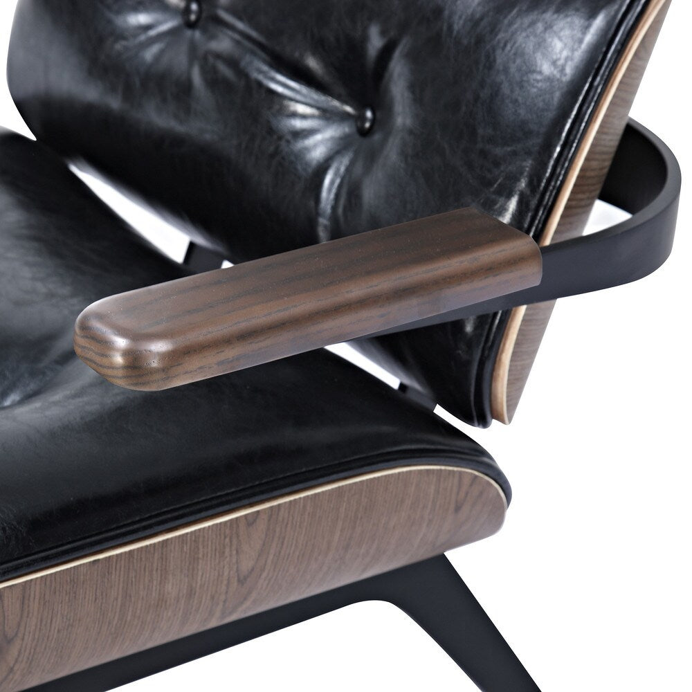Eama Mid Century Modern Chair and Ottoman