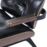 Eama Mid Century Modern Chair and Ottoman