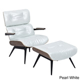 Eama Mid Century Modern Chair and Ottoman