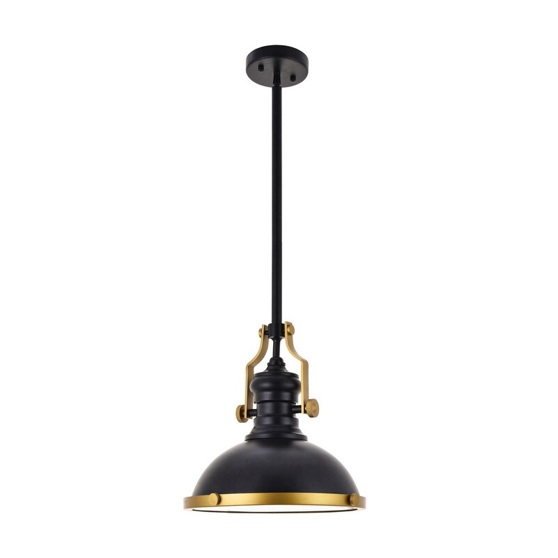 Eamon 1 Light matte black Pendant - One Size